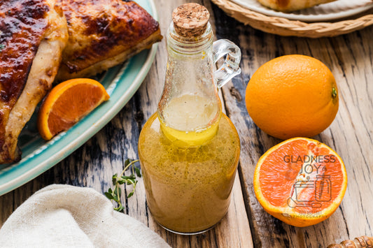 Baked Chicken Leg Quarters & Orange Vinaigrette