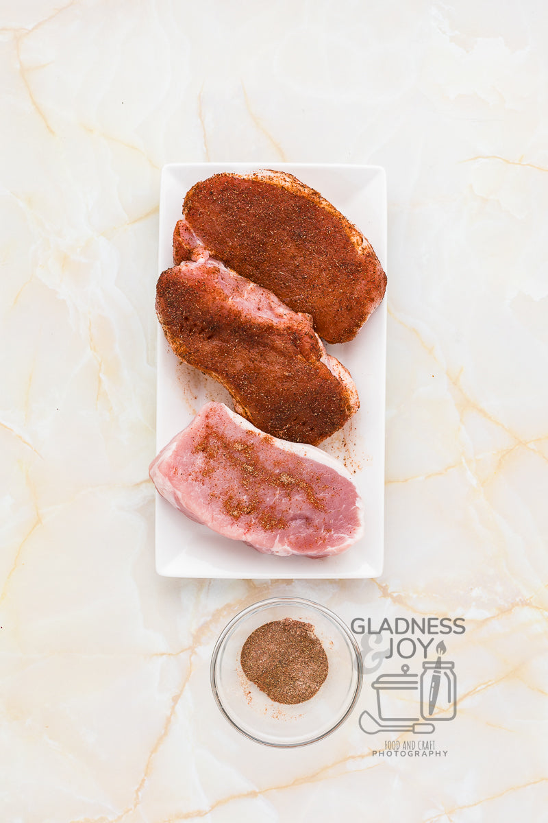 Glazed pork chops