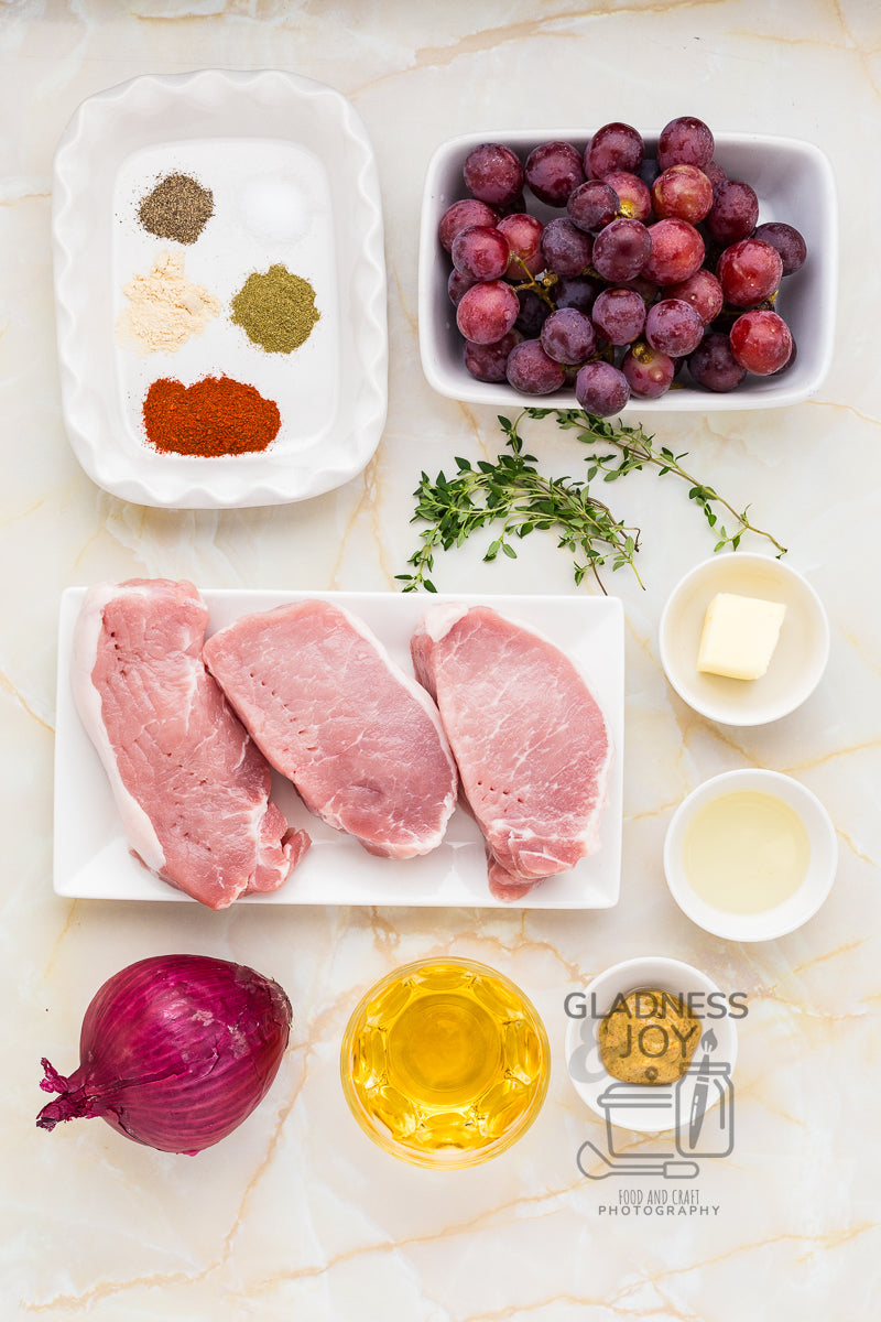 Glazed pork chops