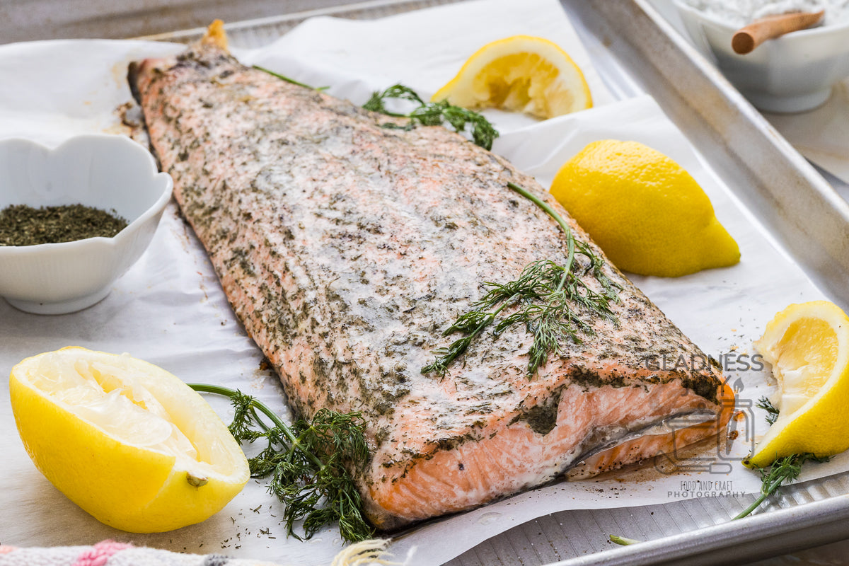 Salmon with Lemon and Dill